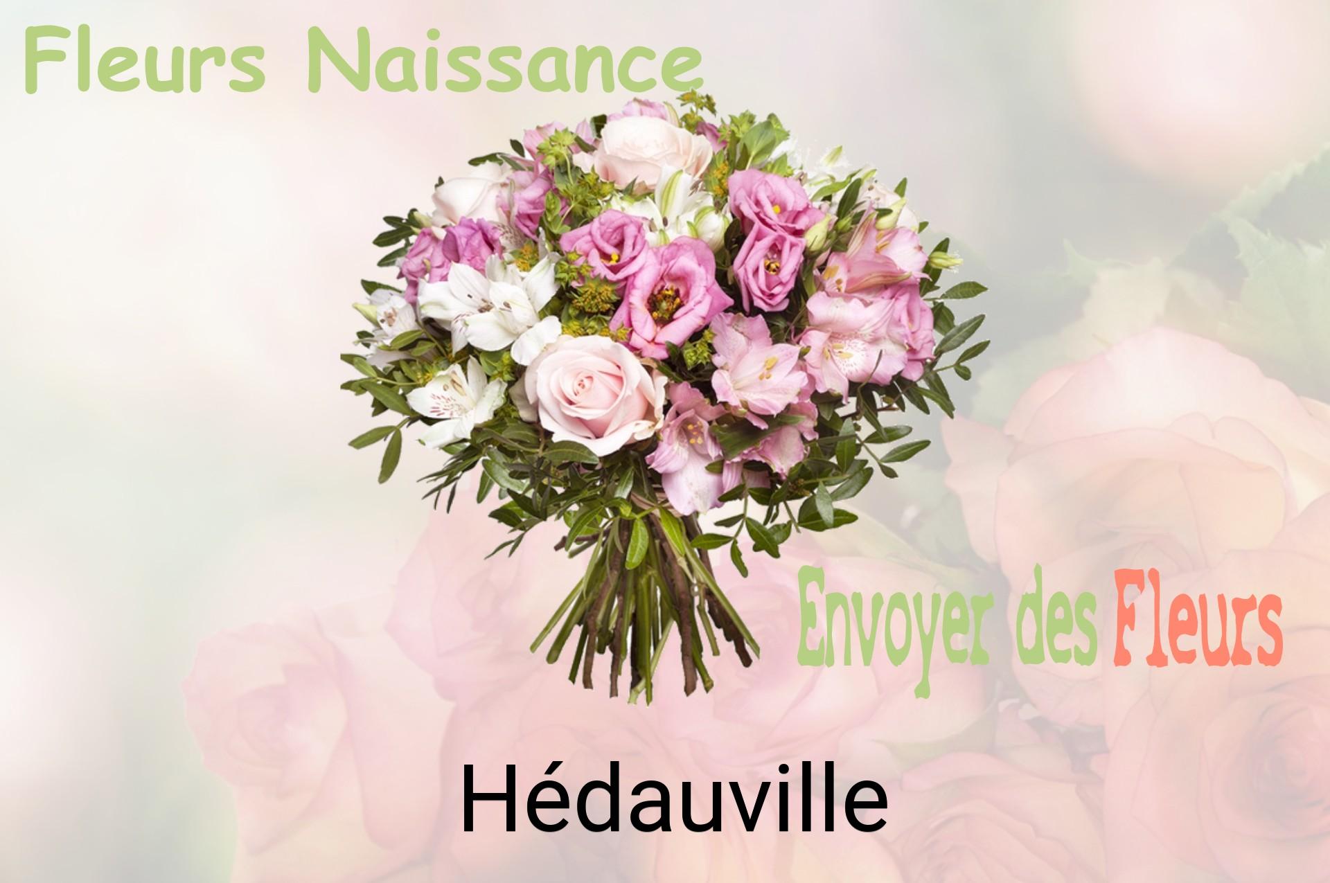 Bouquet de fleurs de naissance livré à Hédauville