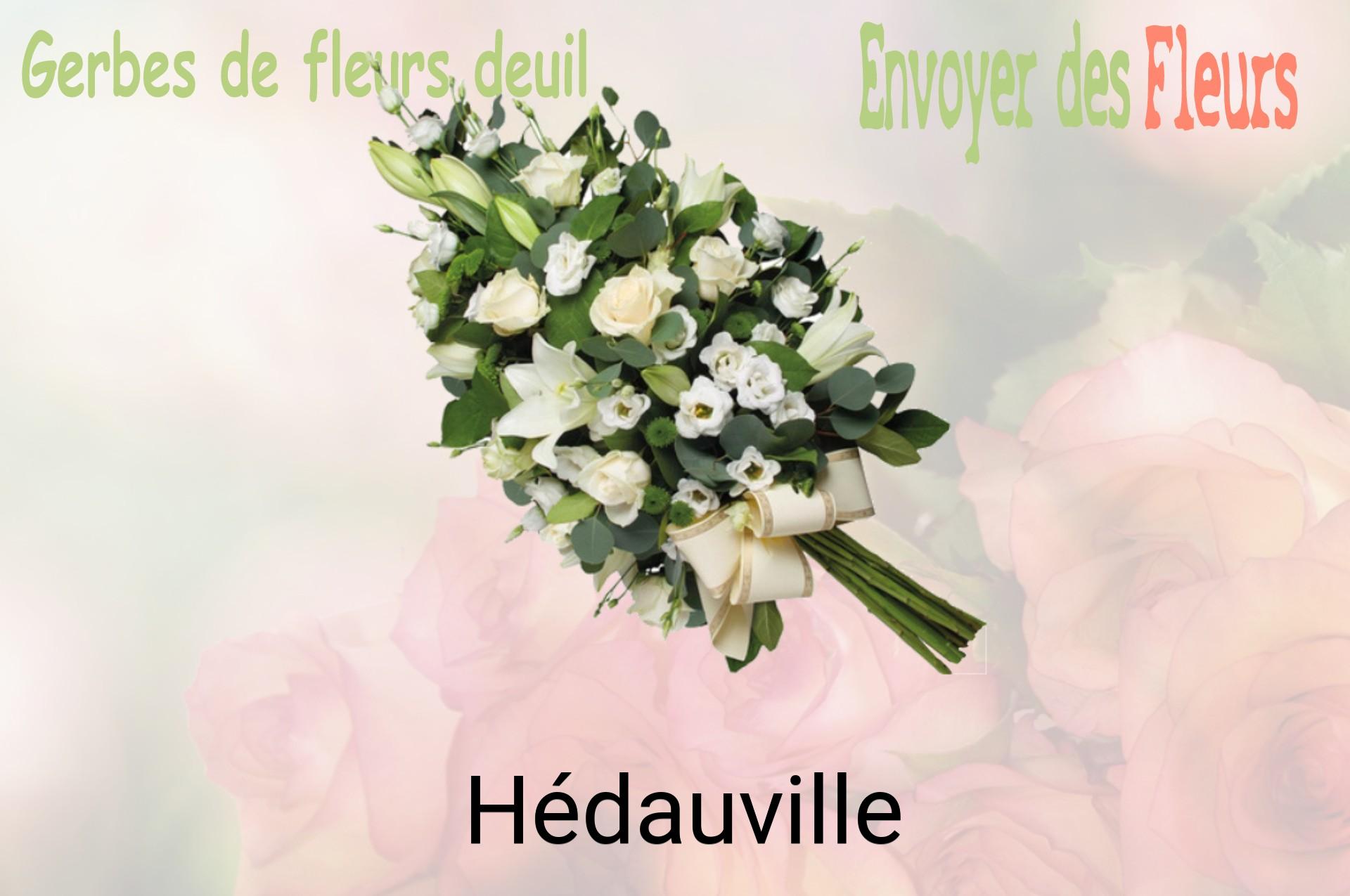Gerbe de fleurs de deuil livrée à Hédauville